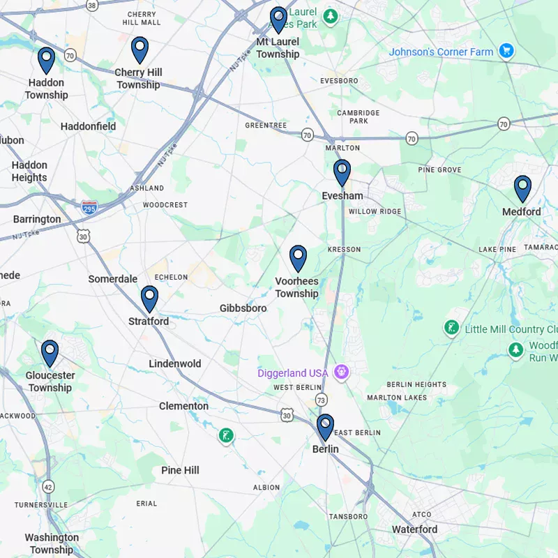 Service area map